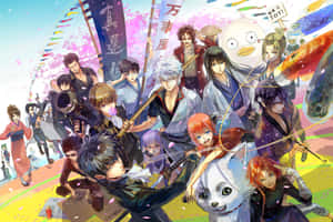 Gintama Characters Festival Celebration Wallpaper