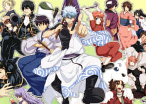 Gintama Characters Group Artwork Wallpaper