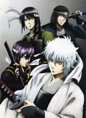 Gintama Characters Group Pose Wallpaper