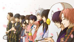 Gintama Characters Side Profile Wallpaper