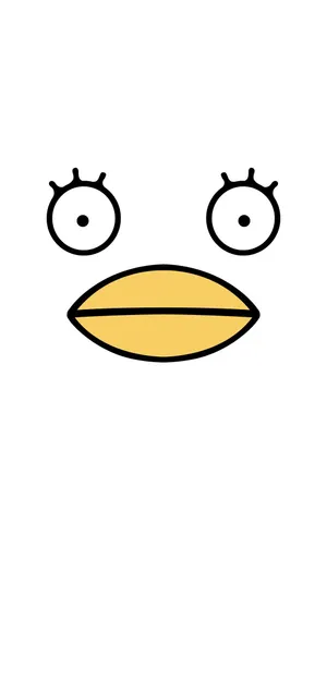 Gintama Elizabeth Face Simple Art Wallpaper