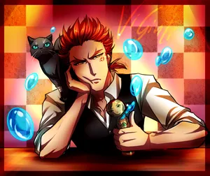 Ginti From Death Parade Anime Series Wallpaper