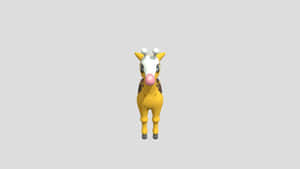 Girafarig Front View Wallpaper