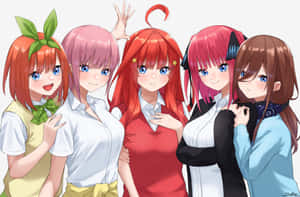 Girl Anime From The Quintessential Quintuplets Series Wallpaper