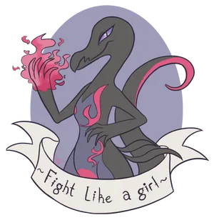 Girl Pokémon Salazzle Wallpaper