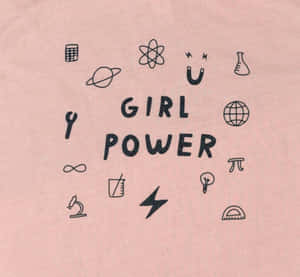 Girl Power Feminist Symbols T Shirt Design Wallpaper