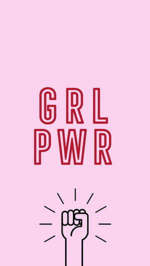 Girl Power Fist Raise Illustration Wallpaper