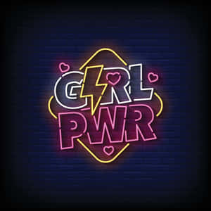 Girl Power Neon Sign Wallpaper