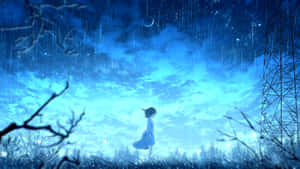 Girl Under Rain 4k Wallpaper