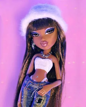 Girls Having Fun Together With Bratz Dolls Wallpaper