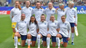 Girls Soccer Team Group Photo Wallpaper