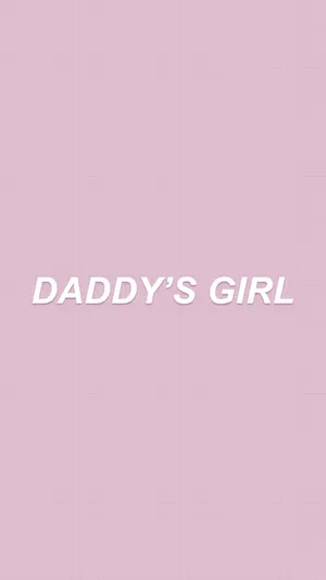 Girly Aesthetic Daddys Girl Purple Wallpaper