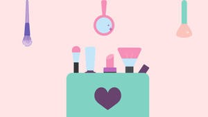 Girly Cosmetics Art Wallpaper