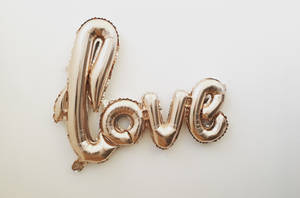 Girly Love Foil Balloon Wallpaper