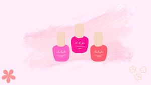 Girly Nail Polish Art Wallpaper