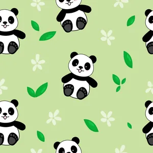 Girly Panda – Cute And Colorful Wallpaper