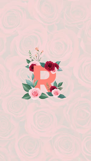 Girly R Alphabet Wallpaper