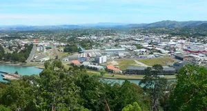 Gisborne City Aerial View New Zealand Wallpaper