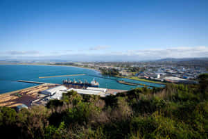 Gisborne Harbour Aerial View New Zealand Wallpaper