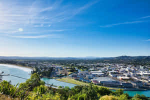 Gisborne New Zealand Aerial View Wallpaper