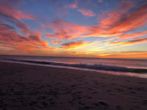 Gisborne Sunset Beach New Zealand Wallpaper