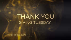 Giving Tuesday Thank You Graphic Wallpaper