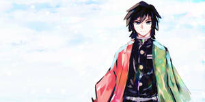 Giyu Tomioka Under Blue Sky Wallpaper