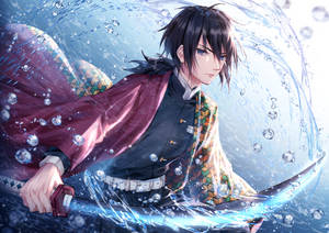 Giyuu Tomioka Underwater Wallpaper