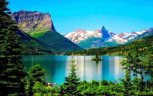 Glacier_ National_ Park_ Scenic_ View Wallpaper