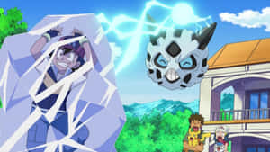 Glalie Freezing Ash Ketchum In The Pokemon Anime Wallpaper