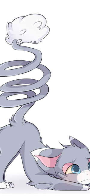 Glameow Iphone Long Tail Wallpaper