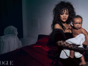 Glamorous Motherhood Vogue Shoot Wallpaper