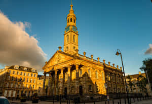 Glasgow Historic Buildingat Sunset Wallpaper