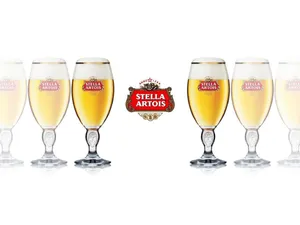 Glasses Of Stella Artois Beer Wallpaper