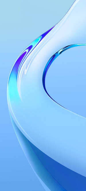 Glassy Blue Vivo Y20 Wallpaper