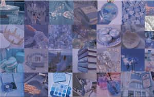 Glaucous Aesthetic Collage Wallpaper