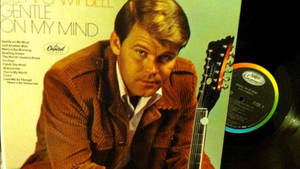 Glen Campbell On His Gentle On My Mind Album Cover Wallpaper