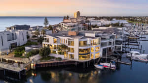 Glenelg Marina Dusk View Wallpaper