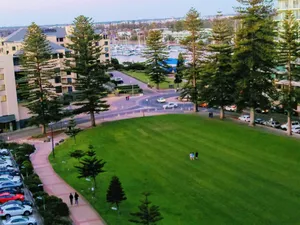 Glenelg Marina View Aerial Perspective Wallpaper