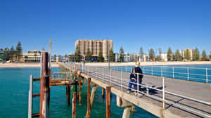 Glenelg Pierand Beachfront View Wallpaper