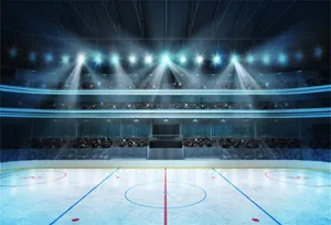 Gliding Through The Night At The Ice Rink Wallpaper