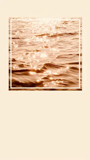 Glistening Ocean Waves In Neutral Background Wallpaper