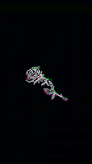 Glitch_ Rose_ Aesthetic_ Dark_ Background.jpg Wallpaper