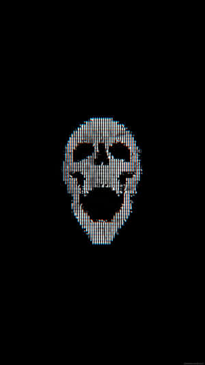 Glitch_ Skull_ Aesthetic Wallpaper