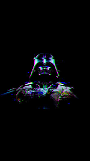 Glitch Vader Dark Aesthetic Wallpaper