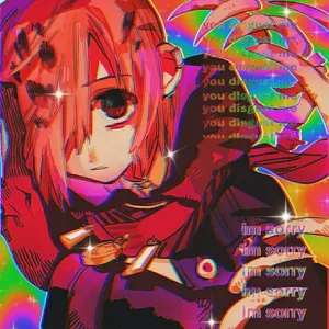 Glitchcore Hanako Wallpaper