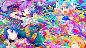 Glitchcore Rokujouma Wallpaper