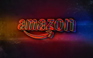 Glitching Amazon Uk Logo Wallpaper