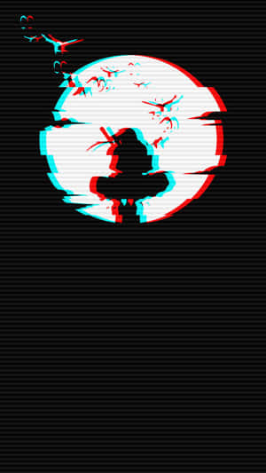 Glitchy Aesthetic Apple Logo Wallpaper