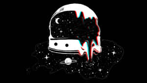 Glitchy_ Astronaut_ Meltdown Wallpaper